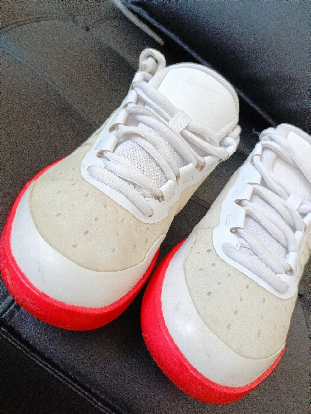 Nike‎ Court Air Max Vapor Wing MS Sneakers White/Orange CI9838-102 size 8